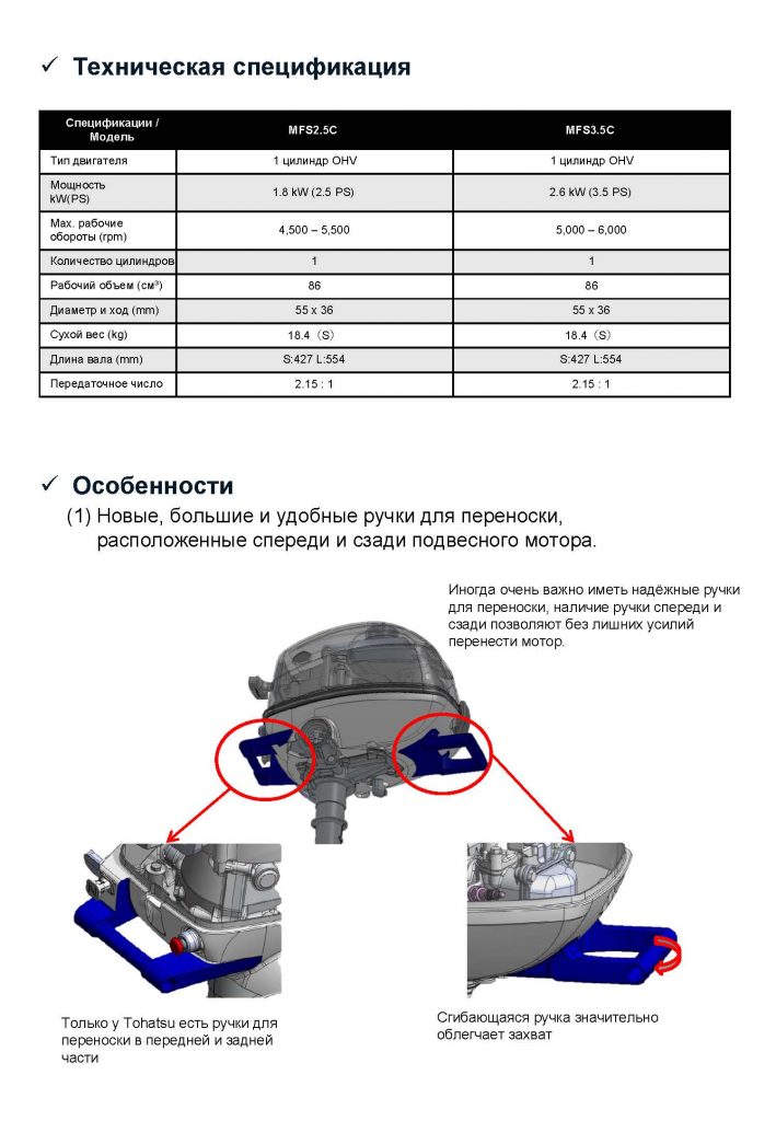 Купить недорого подвесные моторы Тохатсу с доставкой по РФ